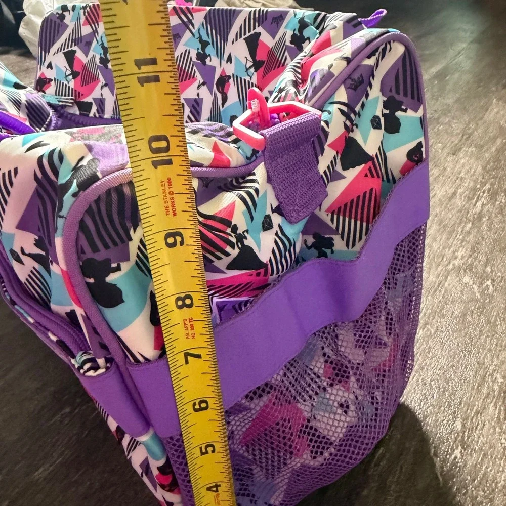 Disney Store Duffel Bag Kids Purple Princess Silhouette Dream It Do It Travel